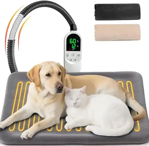 Heizdecke für Hunde Nwiwi Heizkissen 70×45 cm für große Haustiere