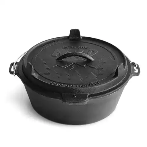 Dutch Oven BURNHARD Gusseisen 6qt 5,6 Liter vorgegart