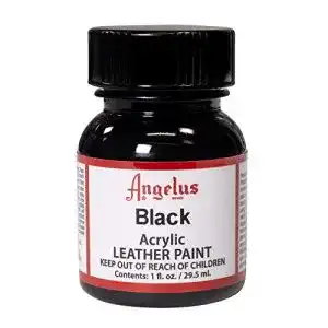 Lederfarbe Schwarz von Angelus, 29,5 ml