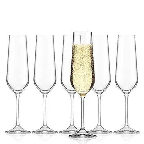 Sektgläser Set 6-teilig mit 200ml Kapazität