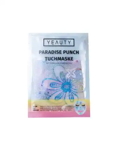Tuchmaske Yeauty Paradise Punch mit 2 Phasen Baumwollschicht