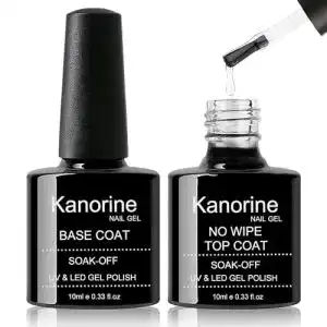 Nagelüberlack Kanorine Base Coat und Top Coat für UV LED Gel