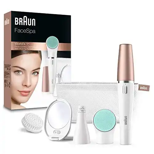 Gesichtsepilierer Braun FaceSpa für Damen zur Haarentfernung
