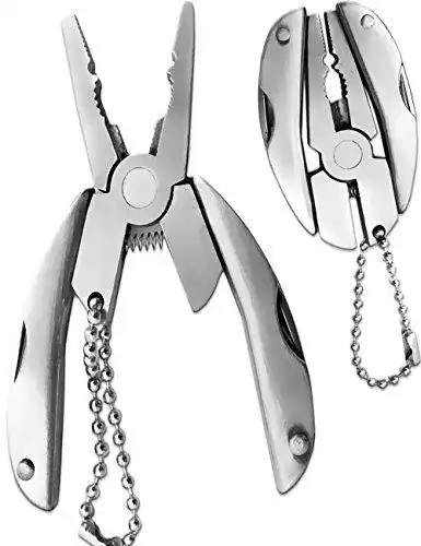 Multitool Schlüsselanhänger Outdoor Saxx 7-in-1 aus Edelstahl