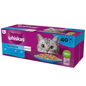 Whiskas Katzenfutter Nassfutter Adult 1+ Fisch Auswahl 40x85g Multipack