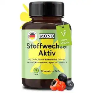 Stoffwechsel Aktiv Kapseln – 90 Kapseln mit Vitamin B6 und B12