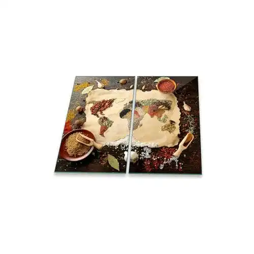 Herdabdeckplatten decorwelt 2x30x52 cm Ceranfeldabdeckung