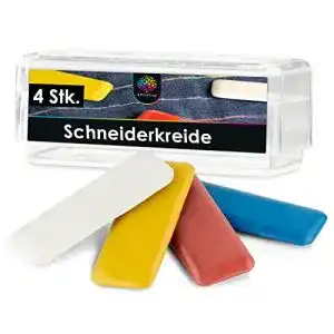 Schneiderkreide Officetree 4 Stück – Nähkreide für helle und dunkle Stoffe
