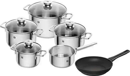 Zwilling Kochtopf-Set und Bratpfanne, 6-teilig