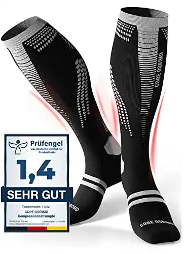 Sport Kompressionsstrümpfe CORE GORIMO im Vergleich