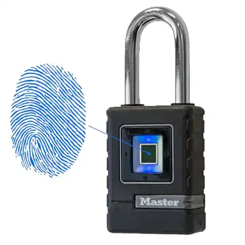 Biometrisches Fingerabdruckvorhängeschloss von Master Lock
