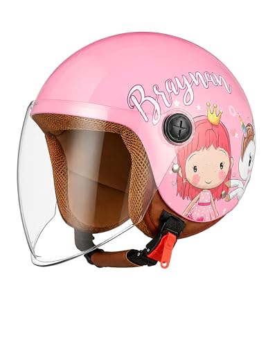 Kinder Motorradhelm Freeup mit Sonnenblende und Schnellverschluss