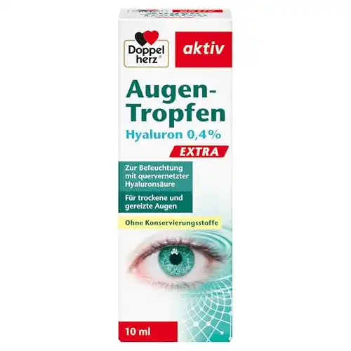 Hyaluron-Augentropfen Doppelherz 0,4% Medizinprodukt für trockene Augen