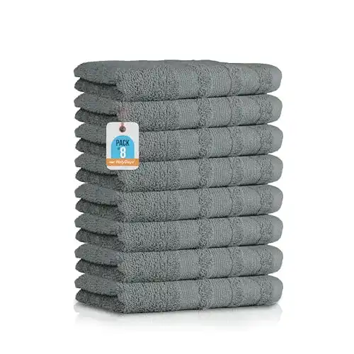 Gästehandtücher Set aus 100% Baumwolle 8er Pack von HolyDays