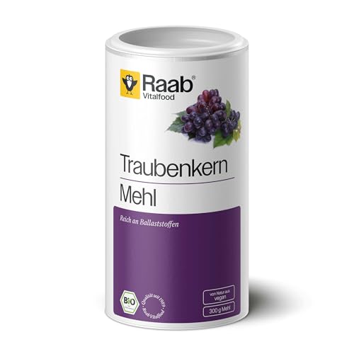 OPC Pulver Raab Vitalfood Bio Traubenkernmehl 300 g