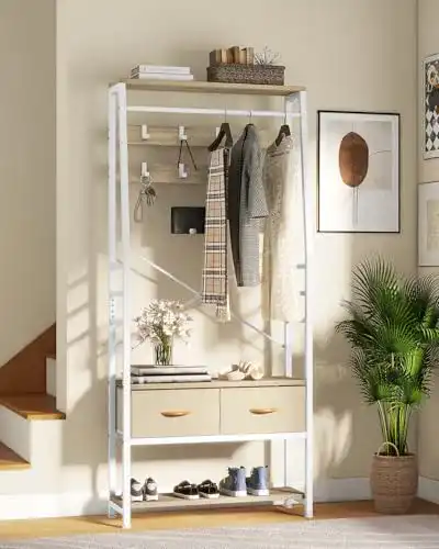 Flurgarderobe Yitahome Garderobenregal mit Schuhschrank und Haken