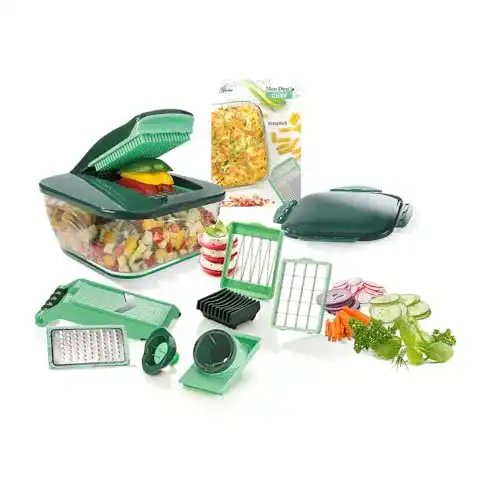 Gemüsehobel Genius Nicer Dicer Chef mit 15 Teilen für die Küche