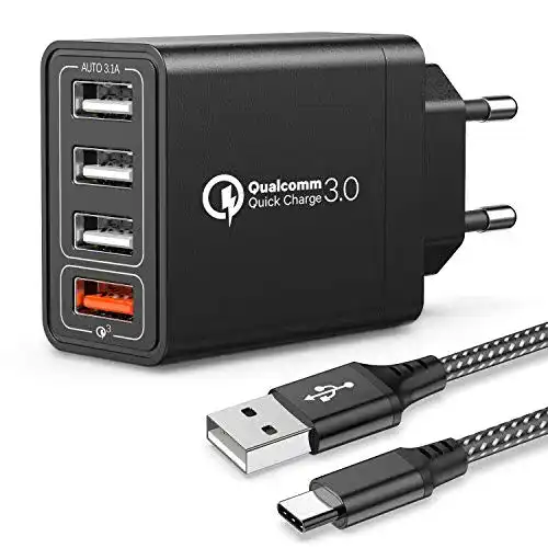 USB Ladegerät mit Type C Ladekabel von Joomfeen