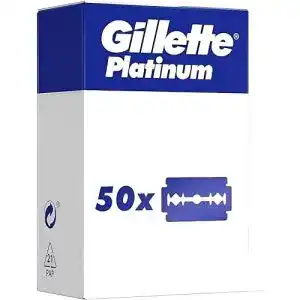 Gillette Platinum Rasierhobel-Klingen für Herren, 50 Stück