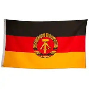 DDR Flagge aus wetterfestem Material für Innen- und Außenbereich