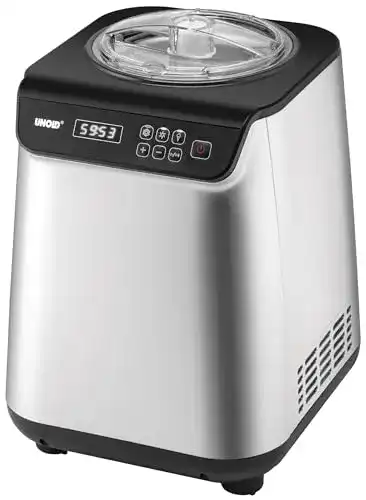 Unold 48825 Eismaschine Uno – selbstkühlend, 135 W, 1,2 Liter