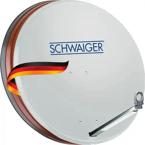 Schwaiger 180 Satellitenschüssel 80 cm mit Offset-Antenne