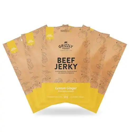 Beef Jerky Grizzly Snacks aus deutschem Rindfleisch