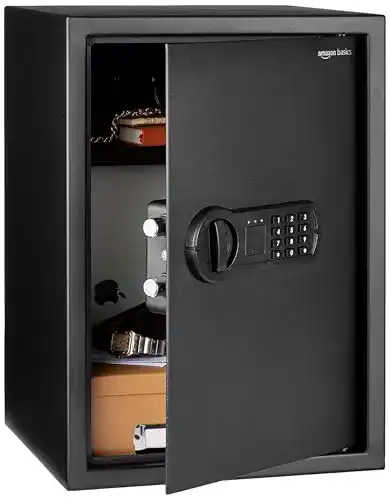 Tresor von Amazon Basics Elektronischer Stahltresor für Sicherheit
