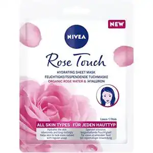 Hyaluron Tuchmaske von NIVEA mit Rose Touch für intensive Feuchtigkeit
