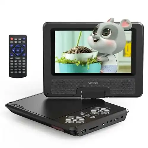 Tragbarer DVD-Player Yoton 9,5 Zoll für Kinder im Auto