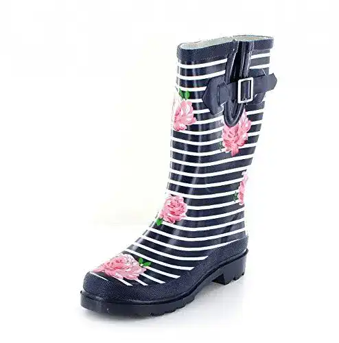 Beck Damen Gummistiefel Stripes in Blau, Größe 36 EU