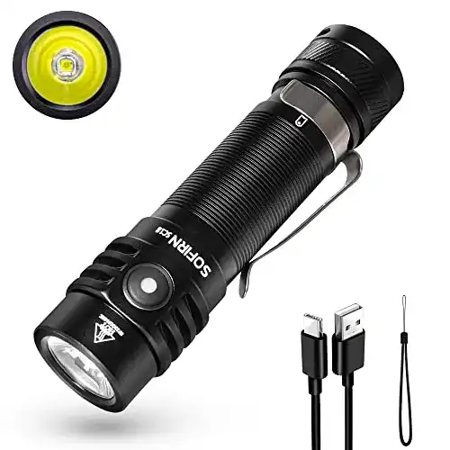 Taschenlampe Schlüsselanhänger Sofirn EDC SC18 Aufladbar