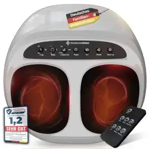 EMS Fußmassagegerät Massagewerk Premium elektrisch mit Shiatsu und Wärme