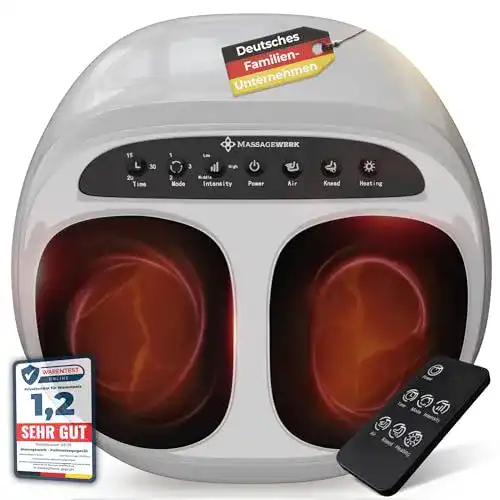 EMS Fußmassagegerät Massagewerk Premium elektrisch mit Shiatsu und Wärme