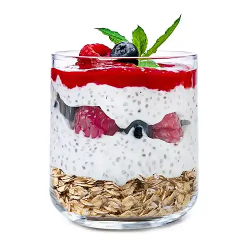 Dessertgläser 12-teiliges Set aus Glas für Nachtisch und Desserts