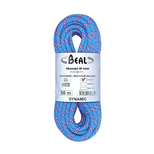 Halbseil Beal Rando 8mm 20m Blau – Vielseitiges Tourenhalbsseil