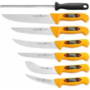 Fleischermesser-Set EIKASO aus Solingen, 7-teiliges Set für Profis