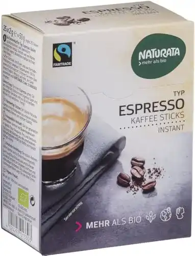 Naturata Espresso Kaffee-Sticks für einen intensiven Kaffeegenuss
