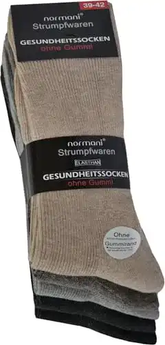 Herrensocken normani 10 Paar für Diabetiker ohne Gummi