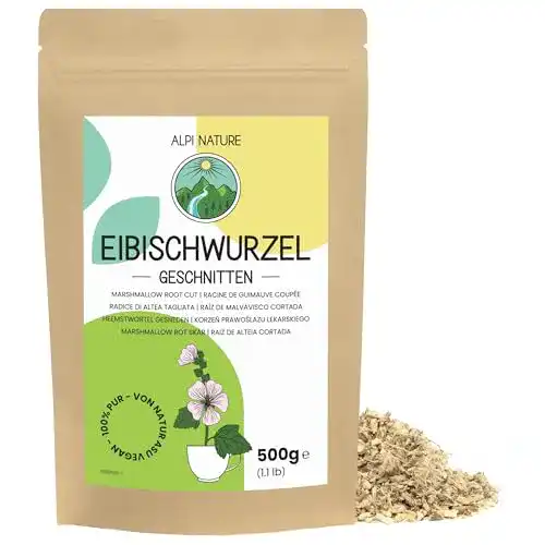 Eibischwurzel Tee 500g von Alpi Nature Geschnitten und Ungeschält