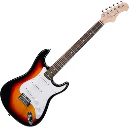 E-Gitarre Rocktile Sphere Classic Sunburst mit weißem Schlagbrett