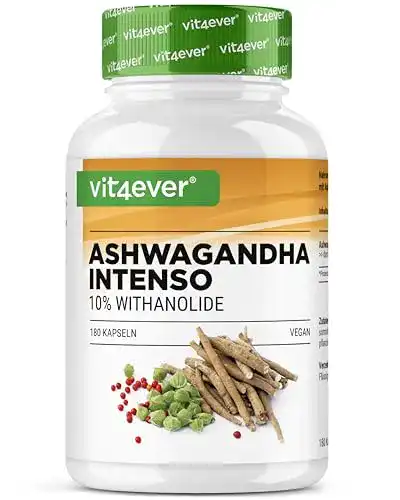 Ashwagandha Kapseln von Vit4ever, 180 Stück mit 750 mg Extrakt