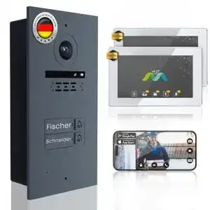 Video Türsprechanlage für 2-Familienhäuser mit 2-Draht-Technologie