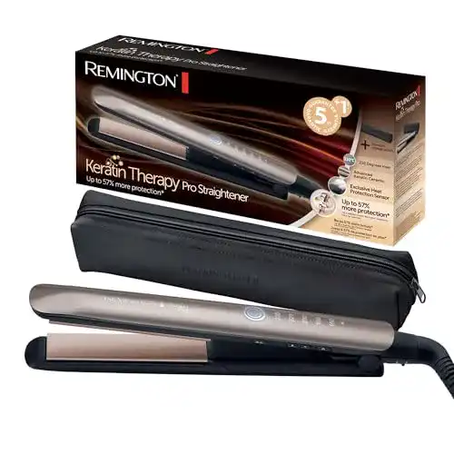 Remington Glätteisen Profi mit Hitzeschutzsensor und Keratinbeschichtung