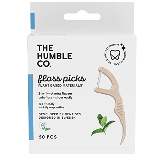 Zahnseide-Sticks Nbew Humble Natural Dental Floss Picks im 2 x 50er Pack