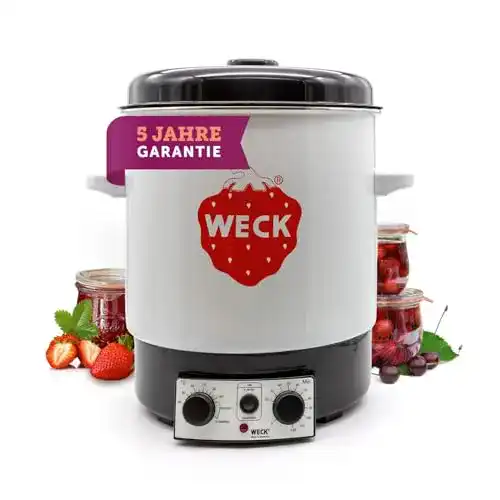 Einkochautomat Weck WAT 15 mit emailliertem Einkochtopf und 29 Litern