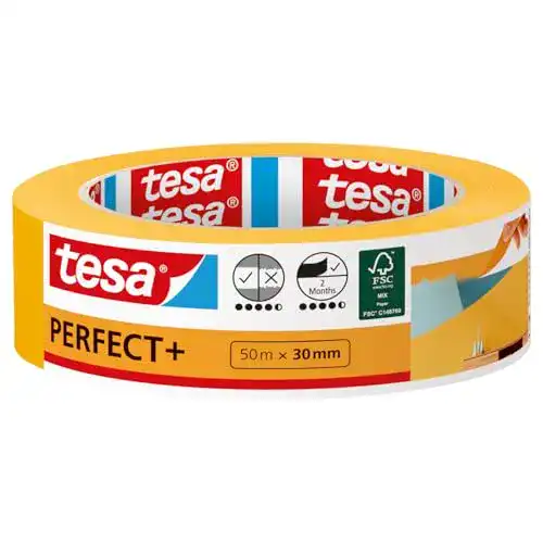 Malerkrepp Tesa Malerband Perfect+ aus dünnem Washi-Papier