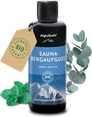Saunaaufguss AllgäuQuelle Naturprodukte mit 100% Bio-Ölen