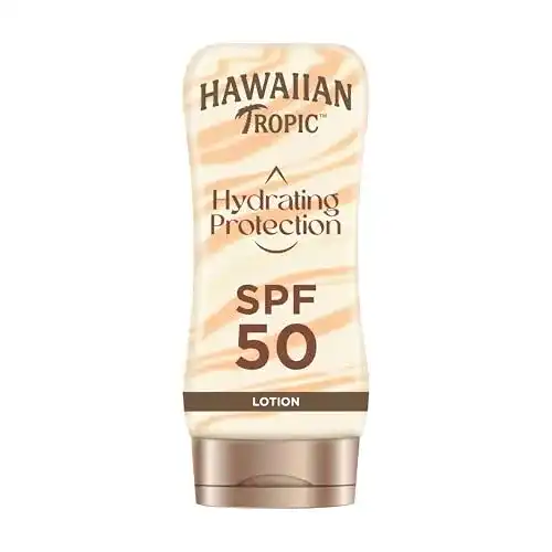 Hawaiian Tropic Sonnencreme mit LSF 50 und 12 Stunden Feuchtigkeitspflege
