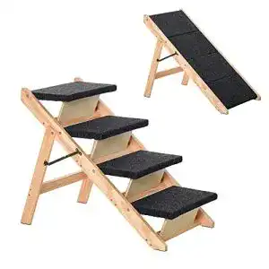 PawHut Haustiertreppe 2-in-1 für Hunde und Katzen